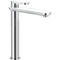 Высокий смеситель для раковины Nobili Dress, inox T.E.A.+ and FENIX NTM® bianco kos (DS106128/2TBK) Для раковины Нержавеющая сталь/белый