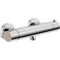 Термостатический смеситель для душа Nobili Dress, chrome and heritage wood (DS106030C11) Для душа Хром-бежевый