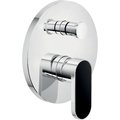 Змішувач для душу на 2 виходи Nobili Dress, chrome and gotham black (DS106100 / EC02) Для душа Хром-чорний