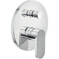 Смеситель для душа на 2 выхода Nobili Dress, chrome and chevron guilloché (DS106100/EC17) Для душа хром-светло-серый