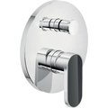 Смеситель для душа на 2 выхода Nobili Dress, chrome and polished carbon (DS106100/EC21) Для душа Хром-черный