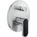 Смеситель для душа на 2 выхода Nobili Dress, inox T.E.A.+ and FENIX NTM® nero ingo (DS106100/ETNI) Для душа Нержавеющая сталь/черный