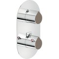 Термостатический смеситель для душа Nobili Dress, chrome and sahara brown (DS106101C07) Для душа Хром-коричневый