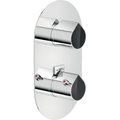Термостатический смеситель для душа Nobili Dress, chrome and polished carbon (DS106101C21) Для душа Хром-черный