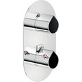 Термостатический смеситель для душа на 2 выхода Nobili Dress, chrome and gotham black (DS106102C02) Для душа Хром-черный