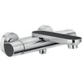 Смеситель для ванны Nobili Dress, inox T.E.A.+ and matt carbon (DS106110/1T22) Для ванны Нержавеющая сталь/черный матовый