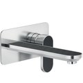 Смеситель для раковины, длина излива 200 мм Nobili Dress, inox T.E.A.+ and matt carbon (DS106198/1T22) Для раковины Нержавеющая сталь/черный матовый