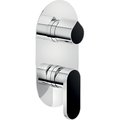 Смеситель для душа на 2 выхода Nobili Dress, chrome and gotham black (WE81102/DSC02) Для душа Хром-черный