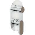 Смеситель для душа на 2 выхода Nobili Dress, chrome and sahara brown (WE81102/DSC07) Для душа Хром-коричневый