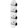 Термостатический смеситель для душа на 4 выхода Nobili Dress, chrome and gotham black (DS106104C02) Для душа Хром-черный