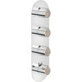 Термостатический смеситель для душа на 4 выхода Nobili Dress, chrome and heritage wood (DS106104C11) Для душа Хром-бежевый