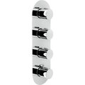 Термостатический смеситель для душа на 3 выхода Nobili Likid, chrome (LK00103CR) Для душа Хром