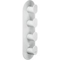 Термостатический смеситель для душа на 3 выхода Nobili Yoyo, polar white (UP94103WM) Для душа Белый матовый