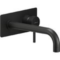 Смеситель для раковины настенный, длина излива 200 мм Nobili Live, velvet black (LV00198/1BM) Для раковины Черный матовый