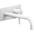 Смеситель для раковины настенный, длина излива 200 мм Nobili Live, polar white (LV00198/1WM) Для раковины Белый матовый