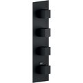 Термостатический смеситель для душа на 3 выхода Nobili Seven, velvet black (WE00103/QBM) Для душа Черный матовый