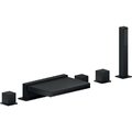 Смеситель на борт ванны Nobili Ray, velvet black (WEBK204/QBM) Для ванны Черный матовый