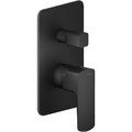 Змішувач для душу прихованого монтажу на 2 положення Nobili Acquaviva, velvet black (VV103100 / EBM) Для ванни, Для душа Чорний матовий