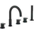 Смеситель на борт ванны Nobili Up, velvet black (WEBK204/UPBM) Для ванны Черный матовый