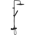 Душова система з телескопічною штангою Nobili Mia, velvet black( MQ102030 / 50BM) Душові стійки Чорний матовий