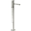 Смеситель для ванны напольный на 2 выхода Nobili Mia, inox (WE00180/QIX) Для ванны Нерж. сталь