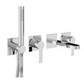 Смеситель для ванны скрытого монтажа Treemme Klab, хром (RWIT27D8CC01) Для ванны, Для душа Хром