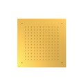 Верхній вбудований душ 380x380 мм Tres Showers Head, золото (134944or) Верхні душі Золото