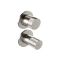 Смеситель для ванны настенный на 2 выхода Treemme 22mm, нержавеющая сталь (RWIT11C2IS01) Для ванны, Для душа Нержавеющая сталь