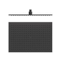 Верхний душ 450х315 мм Tres Showers Head, черный матовый (29963203NM) Верхние души Хром