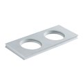 Двойная полка держатель для ванной комнаты Treemme 22mm, белый матовый (RZIT8371BB01) Держатели для аксессуаров, Полочки Treemme