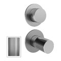 Смеситель для ванны настенный на 3 выхода Treemme 28mm, нержавеющая сталь (RWIT3BC3ISG1) Для ванны, Для душа Нержавеющая сталь