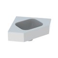 Раковина угловая 460 мм Geberit iCon, белый (124730000) Подвесные 