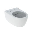 Унитаз подвесной безободковый, Rimfree, без крышки Geberit iCon, белый (204060000) Подвесные 
