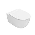 Подвесной безободковый унитаз с крышкой soft close Globo 4ALL, белый матовый (MDS03BO/MDR20BO) Подвесные 