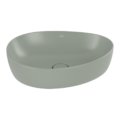 Раковина накладная ассиметричная 51х40 см Villeroy&Boch Antao, Morning Green (4A7351R8) На столешницу Асимметричные