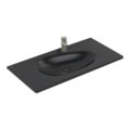Раковина встраиваемая 100х50 Villeroy&Boch Antao, Pure Black (4A76ABR7) Встраиваемые сверху Прямоугольные