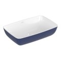 Раковина накладная 58х38,5 Villeroy&Boch Artis, Deep Ocean (417258BCS4) На столешницу Прямоугольные