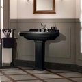 Раковина підвісна 75х58 Villeroy &amp; Boch Hommage, Pure Black (710175R7) На п'єдестал, Підвісні 