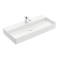 Раковина подвесная 100х47 Villeroy&Boch Memento 2.0, Stone White (4A221HRW) На столешницу, Подвесные Прямоугольные