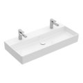 Раковина подвесная 100х47 Villeroy&Boch Memento 2.0, White Alpin (4A221K01) На столешницу, Подвесные Прямоугольные