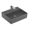 Раковина подвесная 50х42 Villeroy&Boch Memento 2.0, Graphite (4A2251I4) На столешницу, Подвесные Прямоугольные