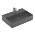 Раковина подвесная 60х42 Villeroy&Boch Memento 2.0, Graphite (4A2261I4) На столешницу, Подвесные Прямоугольные