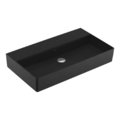 Раковина подвесная 80х47 Villeroy&Boch Memento 2.0, Ebony (4A228FS5) На столешницу, Подвесные Прямоугольные