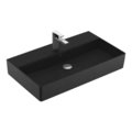 Раковина подвесная 80х47 Villeroy&Boch Memento 2.0, Ebony (4A228LS5) На столешницу, Подвесные Прямоугольные