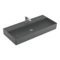 Раковина подвесная 100х47 Villeroy&Boch Memento 2.0, Graphite (4A22A2I4) На столешницу, Подвесные Прямоугольные
