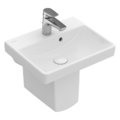 Раковина 45х37 Villeroy &amp; Boch Avento, White Alpin CeramicPlus (735845R1) На стільницю, Підвісні 