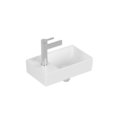 Раковина 36х22 Villeroy&Boch Avento, Stone White (43003RRW) На столешницу, Подвесные Прямоугольные