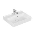 Раковина 50х40 Villeroy&Boch Collaro, White Alpin CeramicPlus (43345GR1) На столешницу, Подвесные Прямоугольные