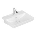 Раковина 55х44 Villeroy &amp; Boch Avento, Stone White (4A0655RW) На стільницю, Підвісні 