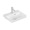 Раковина 45х37 Villeroy&Boch Avento, Stone White (735845RW) На столешницу, Подвесные Прямоугольные
